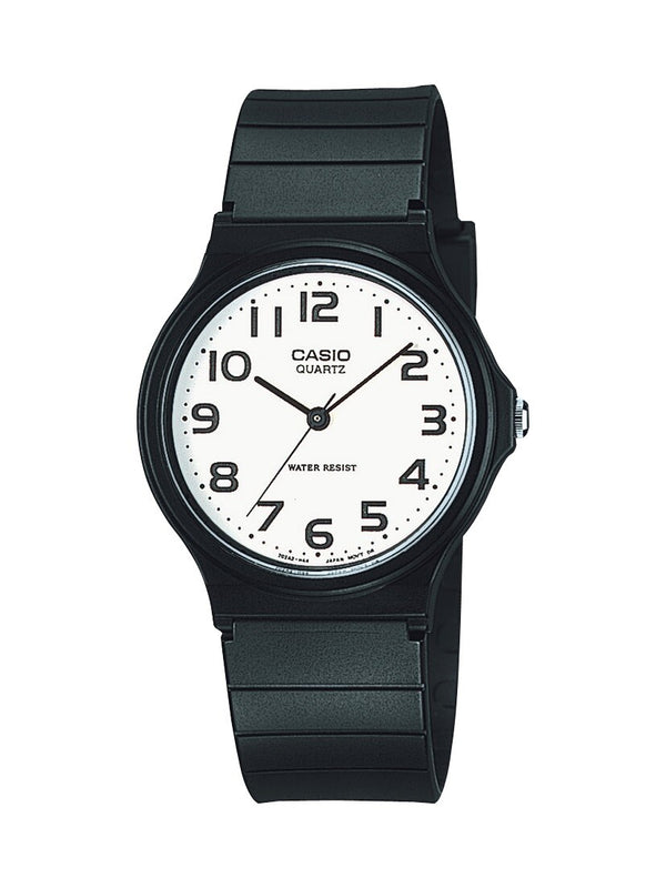 Casio Collection MQ-24-7B2LLJH Analog Watch · White Dial, Black Strap