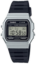 (Casio) F-91WM-7AJH Digital Watch Silver Black Retro Classic LCD F91W